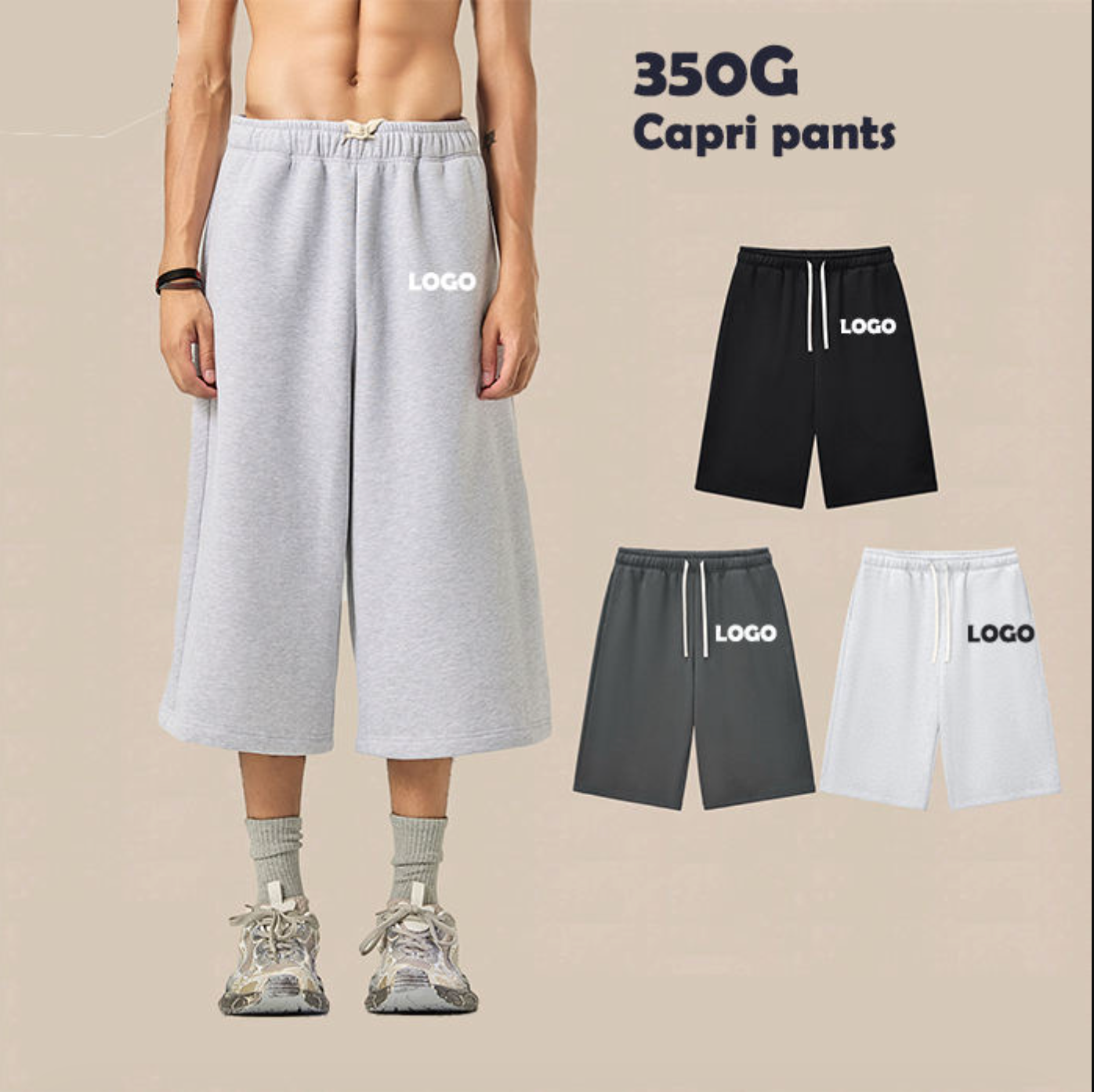 Loose Fit Streetwear Athletic Shorts