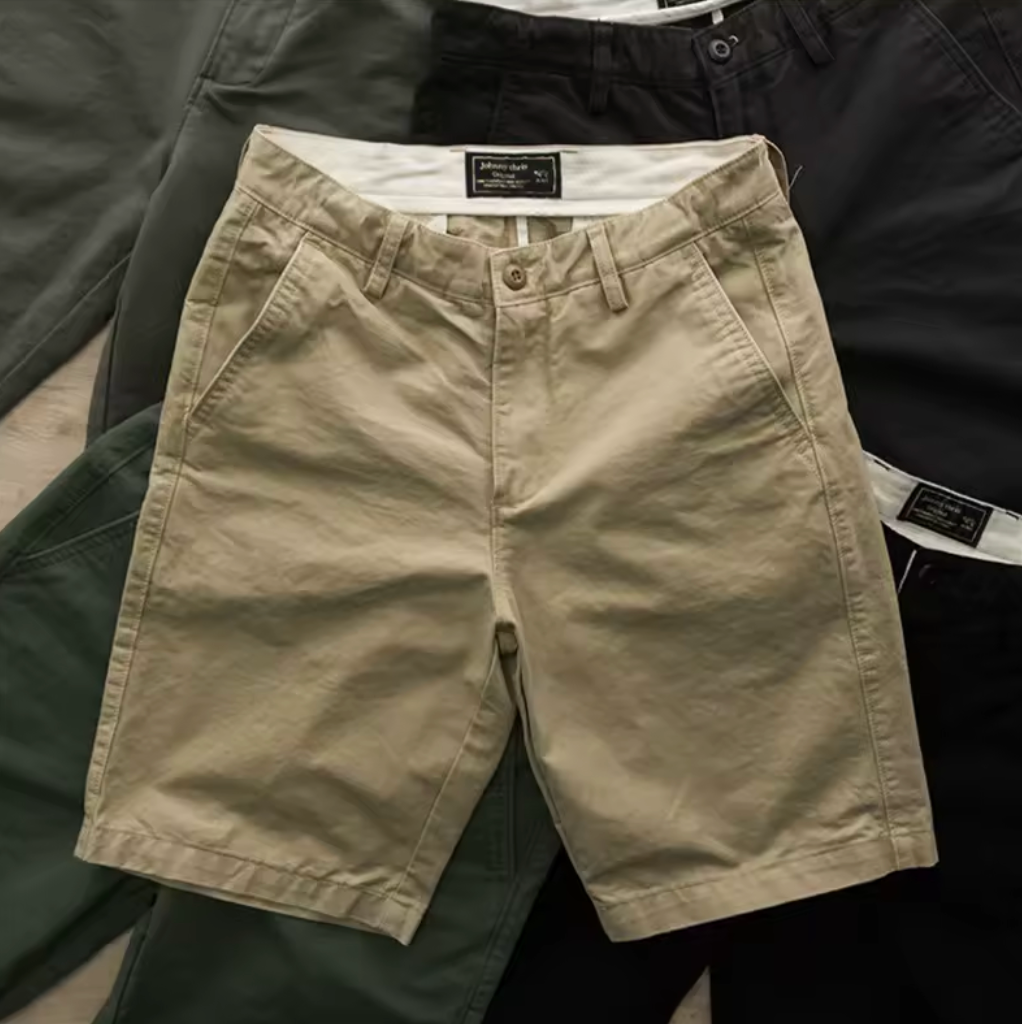 Textured Casual Utility Trousers