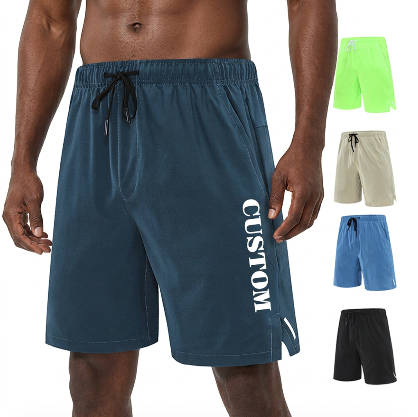 Lightweight Polyester Athletic Workout & Running Shorts